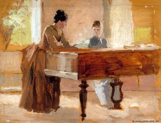 In the Drawing Room at Haikko, study for An Old Tune