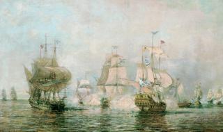 The First Battle of the Russian Fleet, 1719