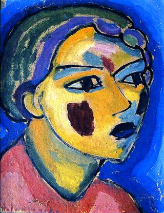 Mystical Head: Poetess