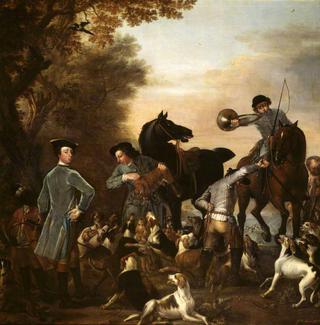 Viscount Weymouth's Hunt: Thomas, 2nd Viscount Weymouth, with a Black Page and other Huntsmen