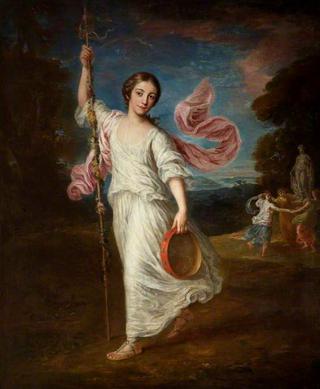 Lady Emily Kerr as a Bacchante