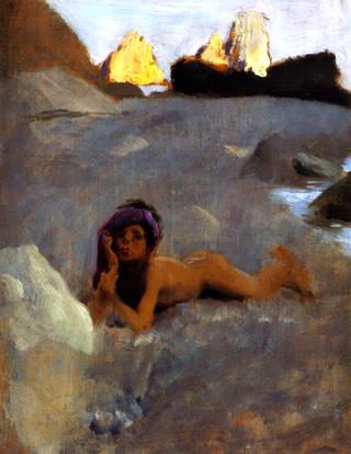 Nude Boy on Sands