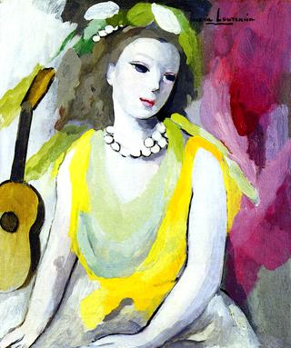 Young Woman with a Guitar