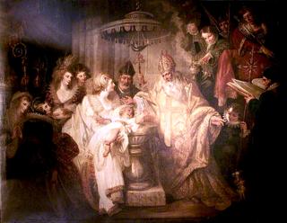 The Baptism of Henry VIII, 1491