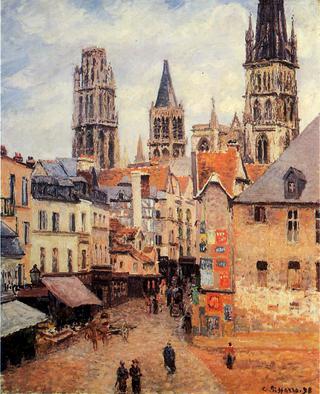 Rue de l'Eppicerie, Rouen: Morning, Grey Weather