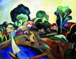 Landscape with a Sailboat