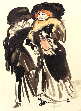 Two elegant ladies