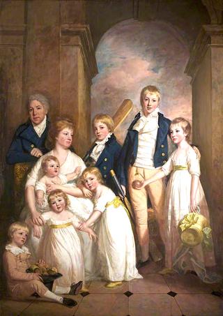 Thomas Tyndall with Wife and Children