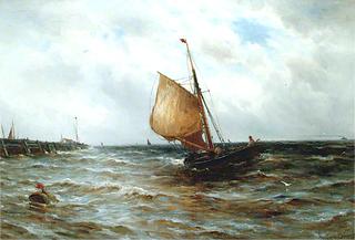 Seascape with a Fishing Boat