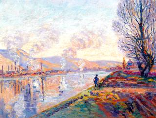 The Seine upstream of Rouen