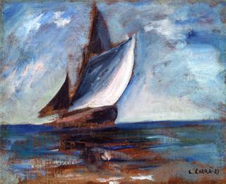 Marine with Sailing Ship