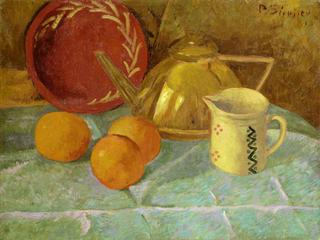 Still Life with Fruit and a Pitcher