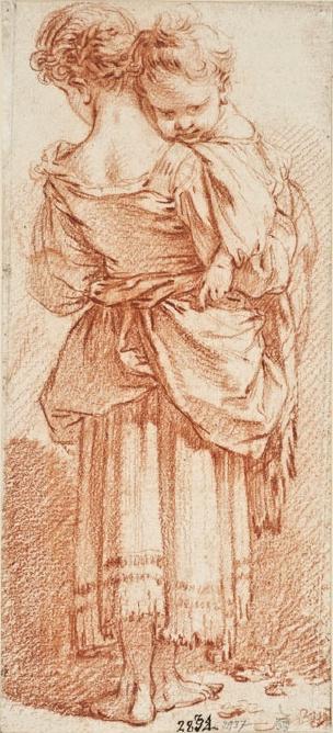 Young Woman with a Child in her Arms