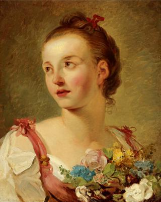 Young Girl with Flowers