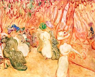 Promenade of Stylish Women