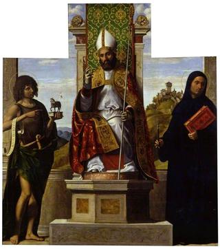 Saint Lanfranc Enthroned
