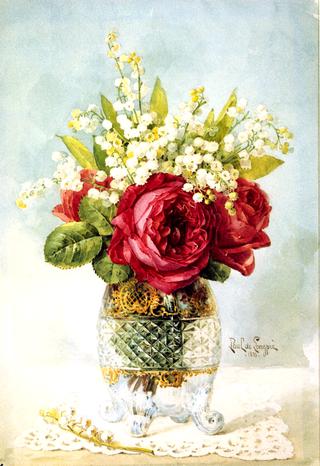 Red Roses in a Vase