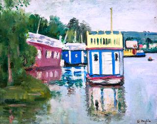 Houseboats on Loch Lomond