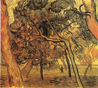 Pine Trees in the Garden of the Asylum