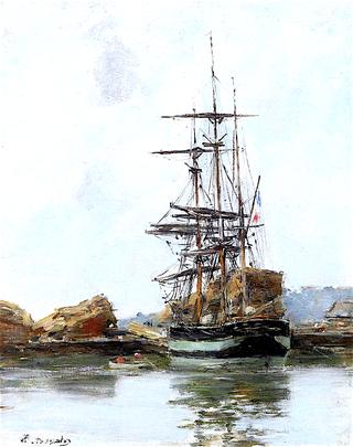 Deauville, a Three Masted Ship