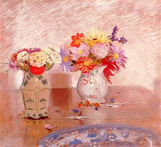 Two Vases of Flowers