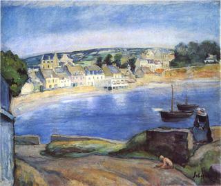 Landscape of Brittany in Miget