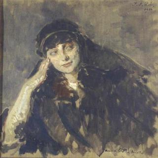 Portrait Study of Countess Anna de Noailles (first study)