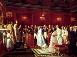 The Marriage of Duke of Aumale with Maria Carolina of Bourbon