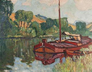 Barges on the Oise