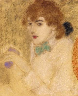 Zorka with a Blue Glass