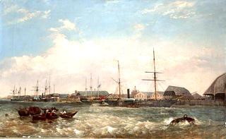 Prince Albert visits Three Iron Steam Ships