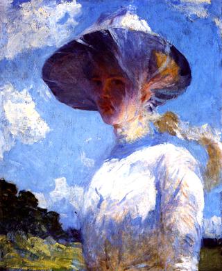 Study for Young Girl with a Veil