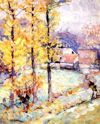 Poplars in Autumn