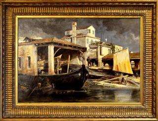 A Gondola Boatyard in Venice