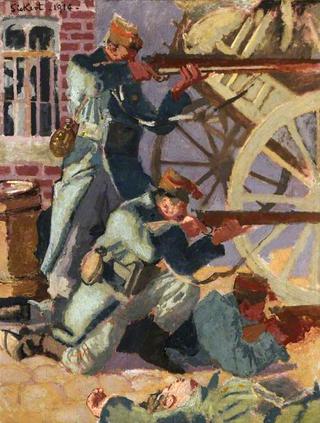 Soldiers of King Albert at the Ready