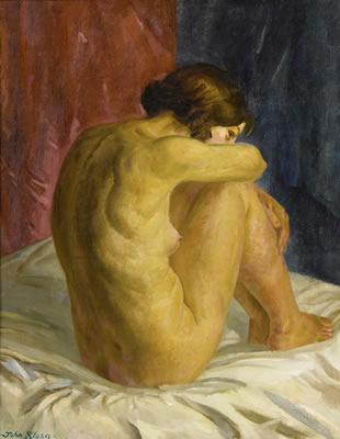 Nude Glancing Backwards