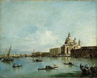 View of the Santa Maria della Salute with the Dogana di Mare