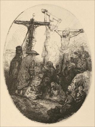 The Crucifixion, an Oval Plate