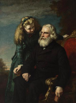 Henry Wadsworth Longfellow and his Daughter, Edith