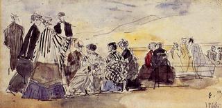 Crinolines on the Beach