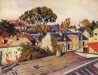 Versailles. The roofs of the city