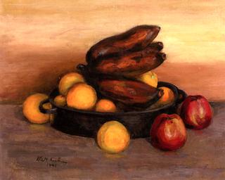 Still Life with Red Bananas