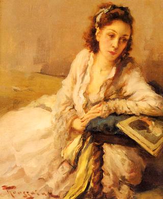 Lady Resting on a Cushion