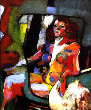 Seated Nude with Red Hair