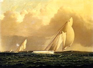 Yacht Race in New York Harbor