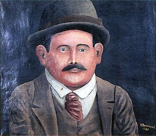 Portrait of a Man in Round Hat