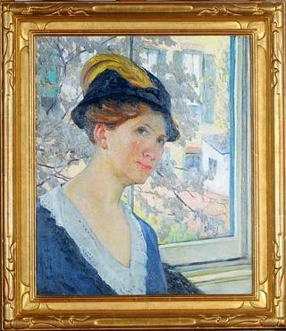 Self-Portrait by Window