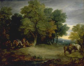 Gypsy Encampment, Sunset
