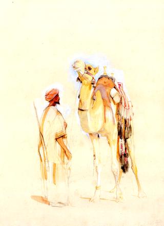Bedouin Camel Driver and Camel, Sinai