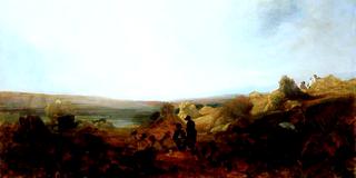 A Cornfield with Figures in Sunlight